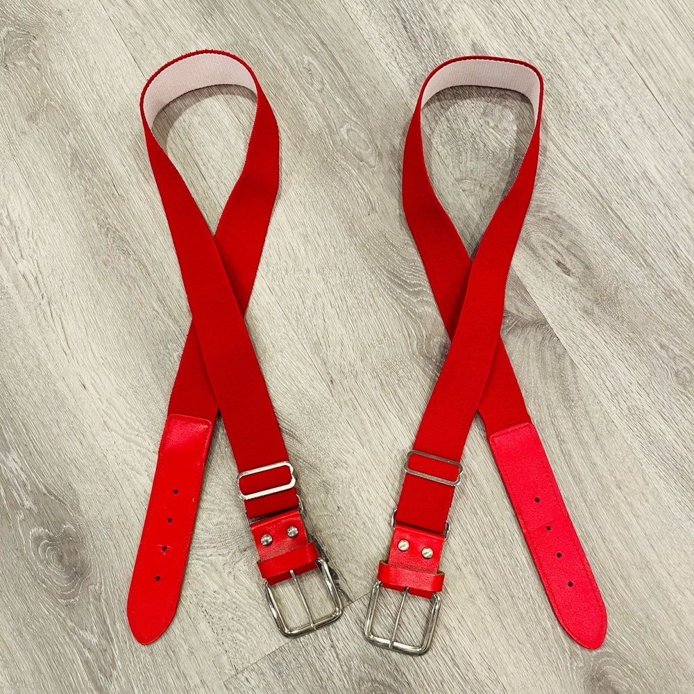⚾️ 2 red TCK baseball/softball belts ⚾️